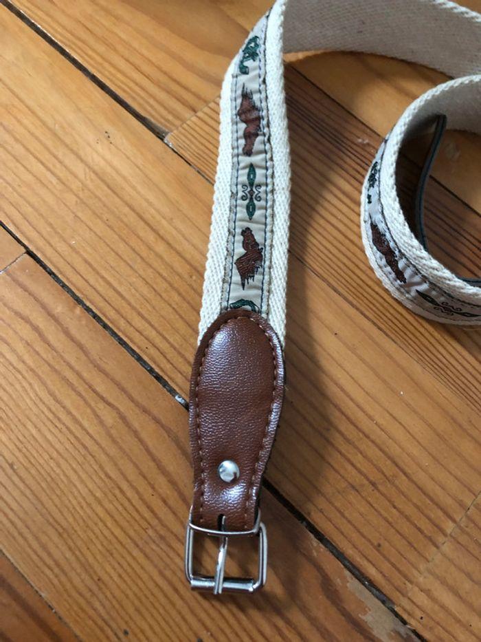 Vintage, ceinture cuir et corde 80 cm - photo numéro 2