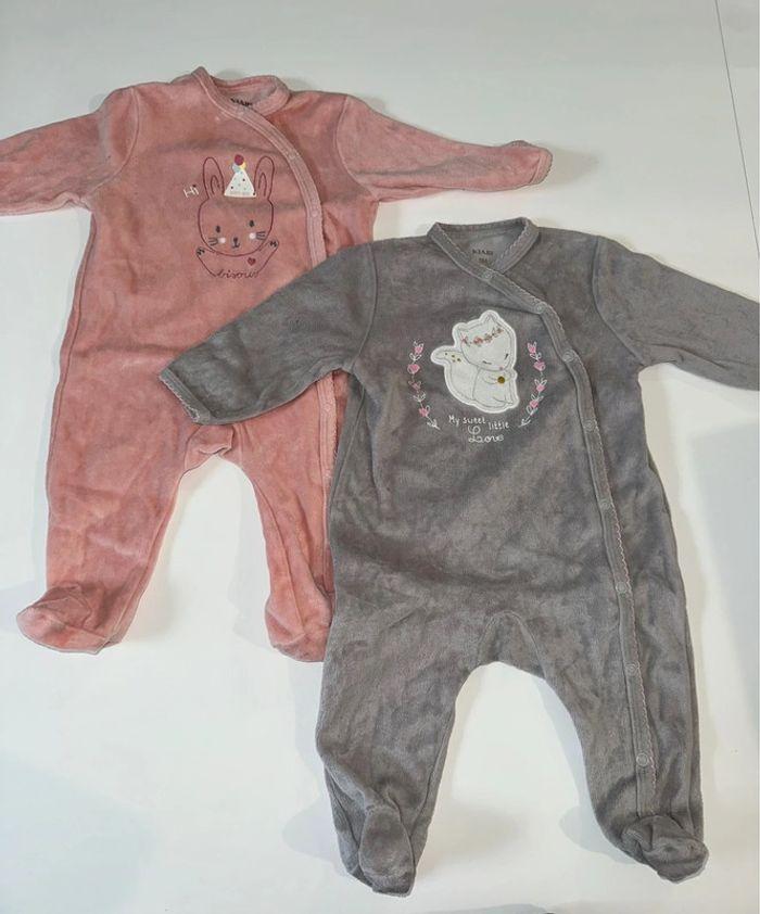 Lot de 2 pyjama bébé fille 6 mois - photo numéro 1