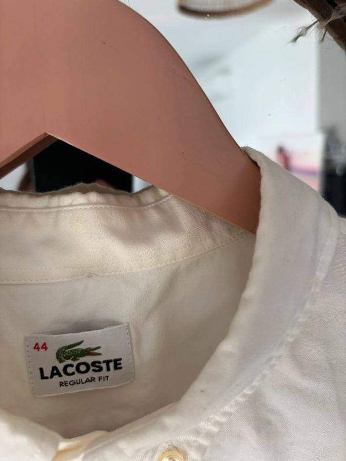 Chemise blanche Lacoste 44 /XL - photo numéro 3