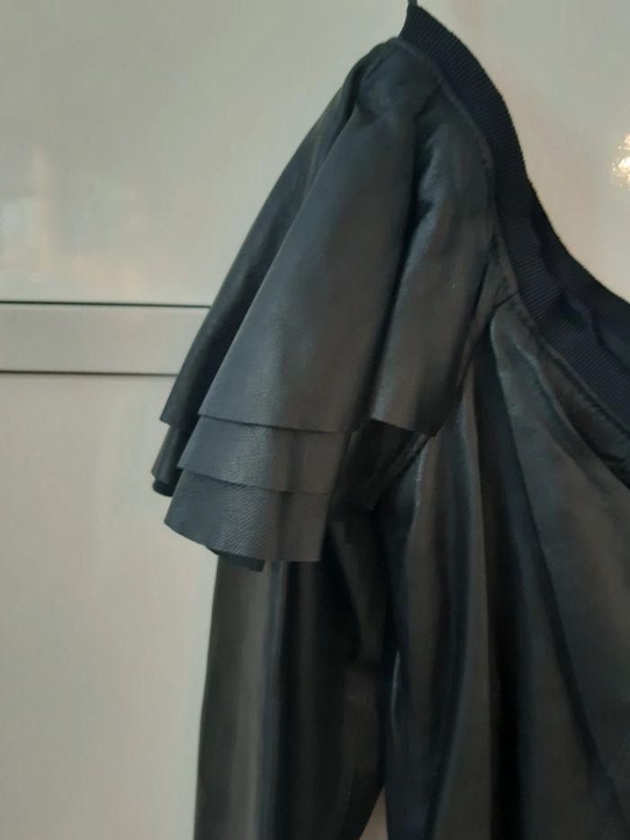 Robe noire en cuir avec manches longues Diesel. T M. Neuve avec etiquette - photo numéro 17