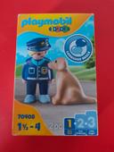 Playmobil 1.2.3 - Policier avec Chien - 70408