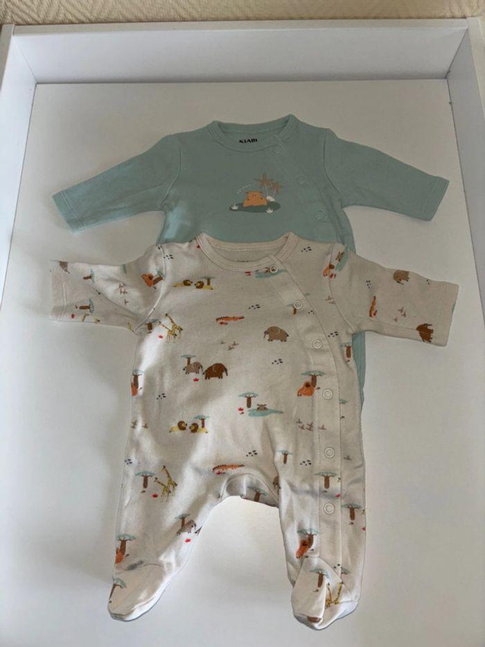 2 pyjamas léger naissance - photo numéro 1