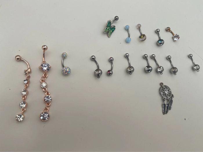 Lot de 15 piercings pour nombril - photo numéro 1