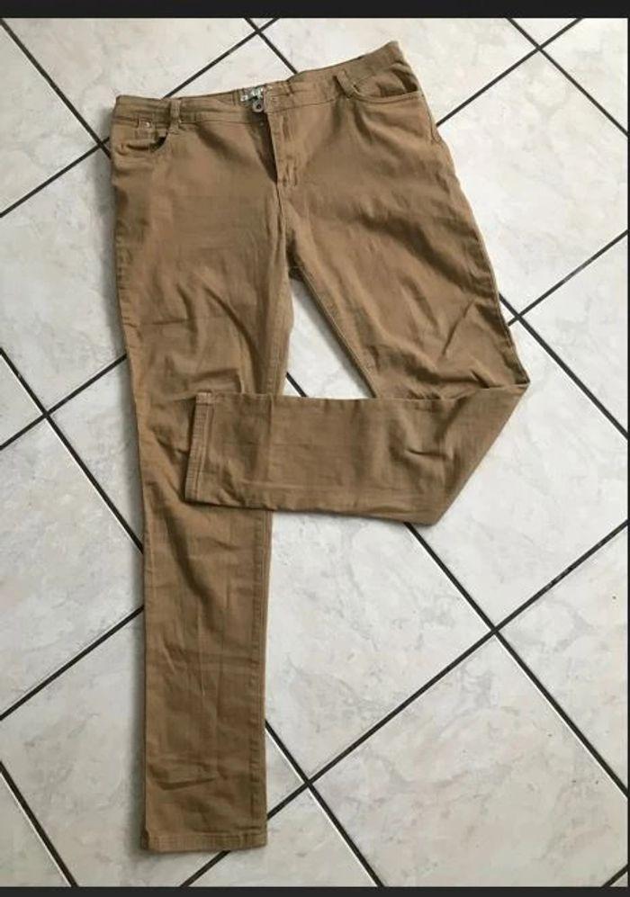 pantalon jean camel 44 - photo numéro 1