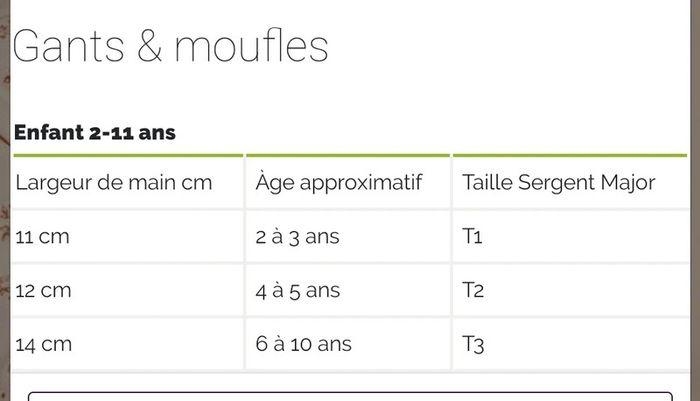 Moufles épaisses garçon grosse maille souris sergent major taille 3 /  6 à 10 ans - photo numéro 3