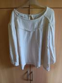 Blouse Promod beige manches 3/4