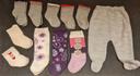 Chaussettes, collant 6 mois point. 17-18