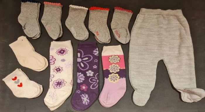 Chaussettes, collant 6 mois point. 17-18 - photo numéro 1