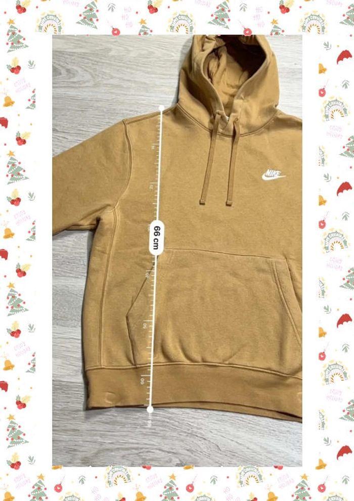 👕 Sweat à capuche Nike logo brodé Or moutarde Taille S 👕 - photo numéro 2