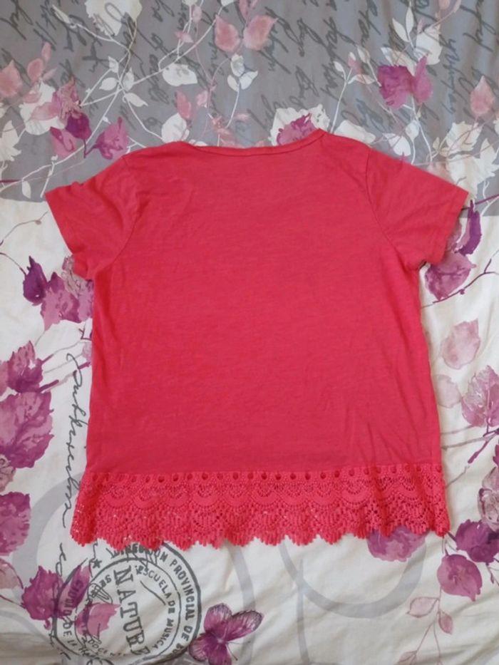 T-shirt rose / taille 42 - 44 - photo numéro 2