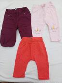 Lot de 3 pantalons taille 18 mois