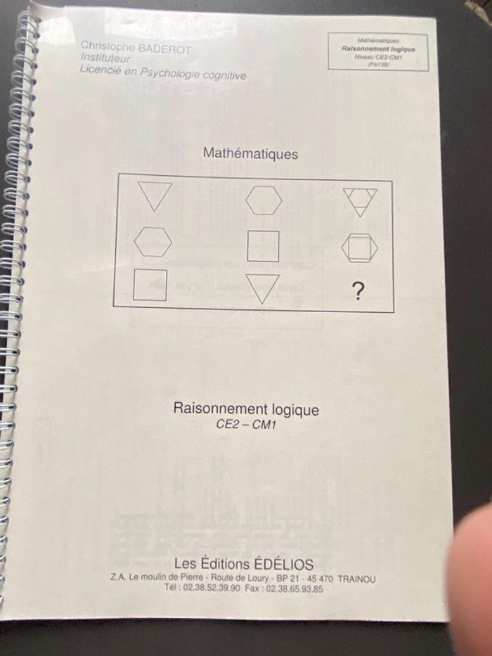 Raisonnement logique CE2 CM1 . Edelios - photo numéro 1