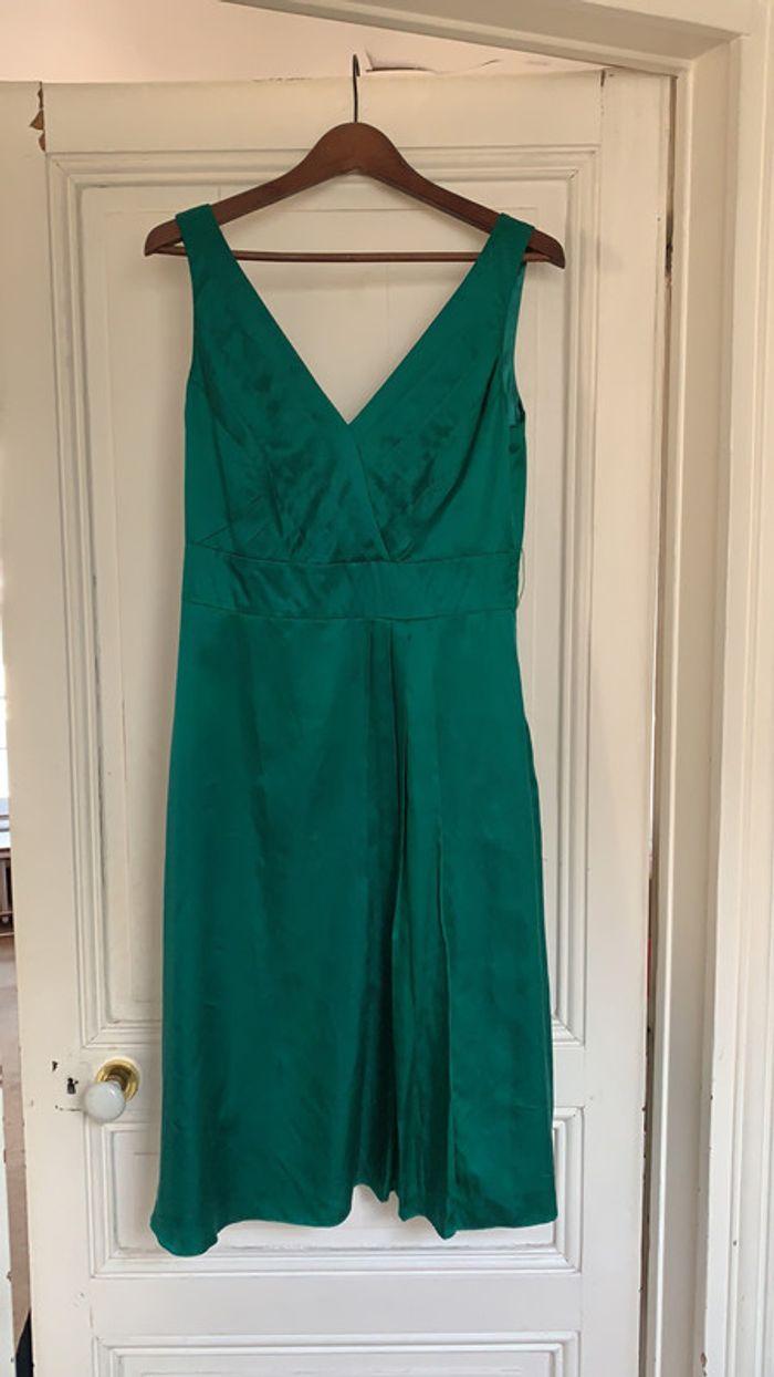 Robe soie verte - photo numéro 2