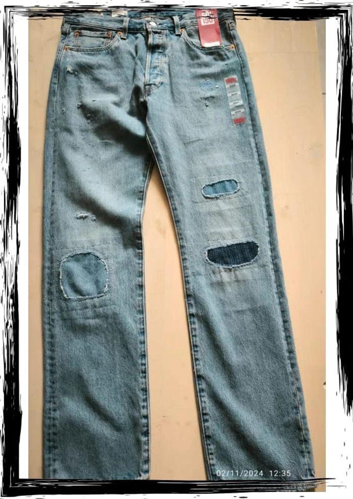 Jean Levi's 501 bleu clair 150th taille 42 - photo numéro 1