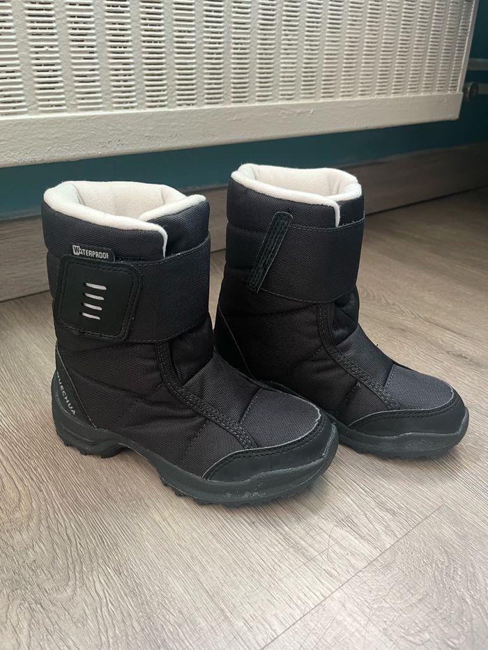 Bottes de neige chaudes et imperméables noires Quechua Décathlon - photo numéro 1