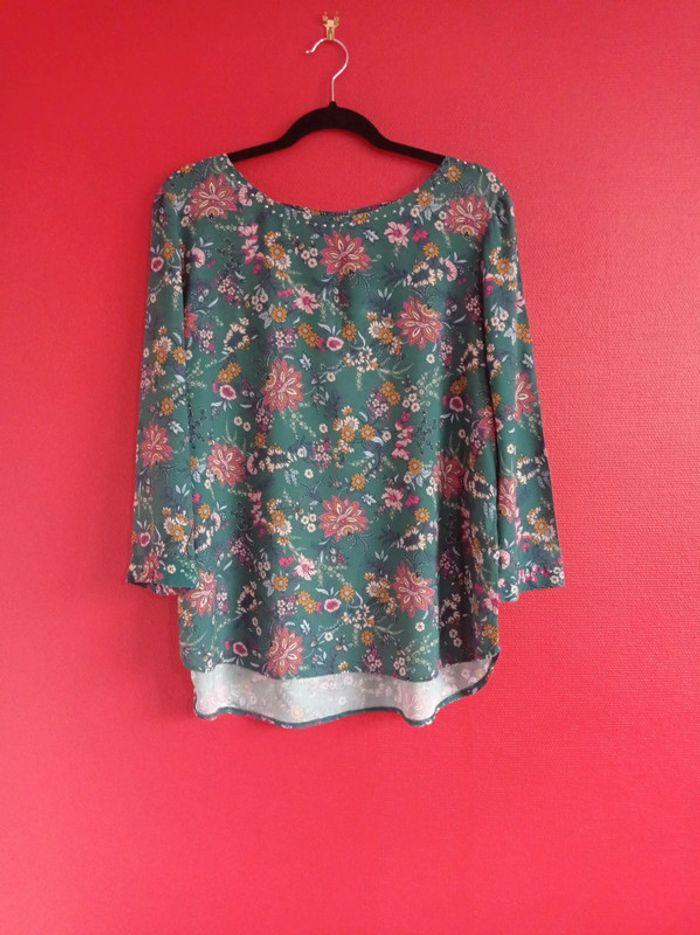 Blouse Breal taille 42 Fleurie verte - photo numéro 10