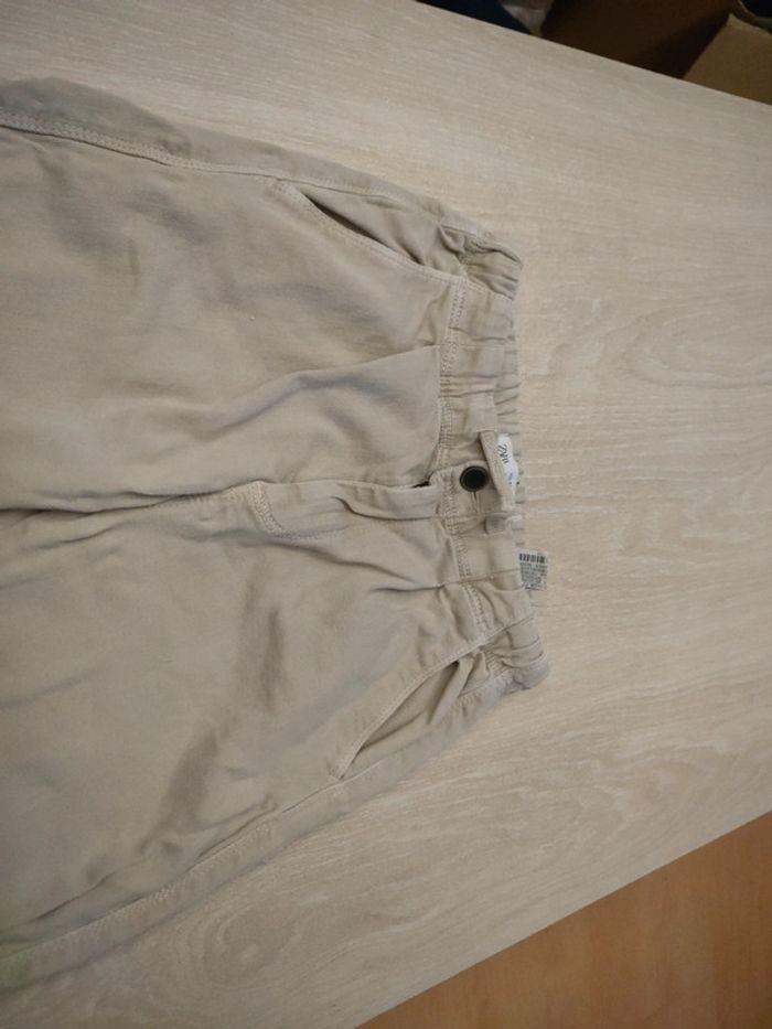 Pantalon cargo carrot beige Zara 10 ans - photo numéro 2