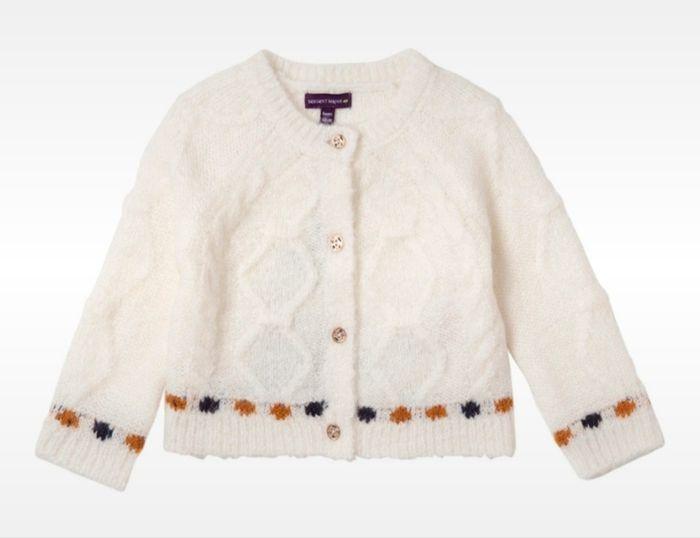 Gilet blanc fille 9 mois sergent Major 10€ - photo numéro 1