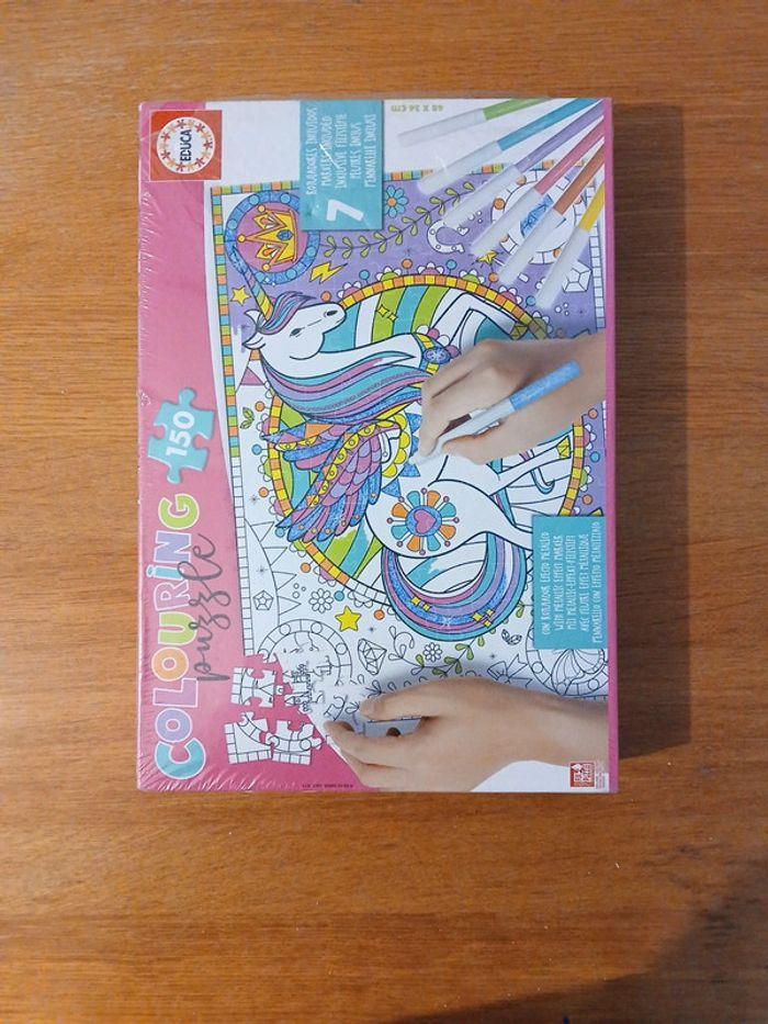 Colouring puzzle licorne - photo numéro 2