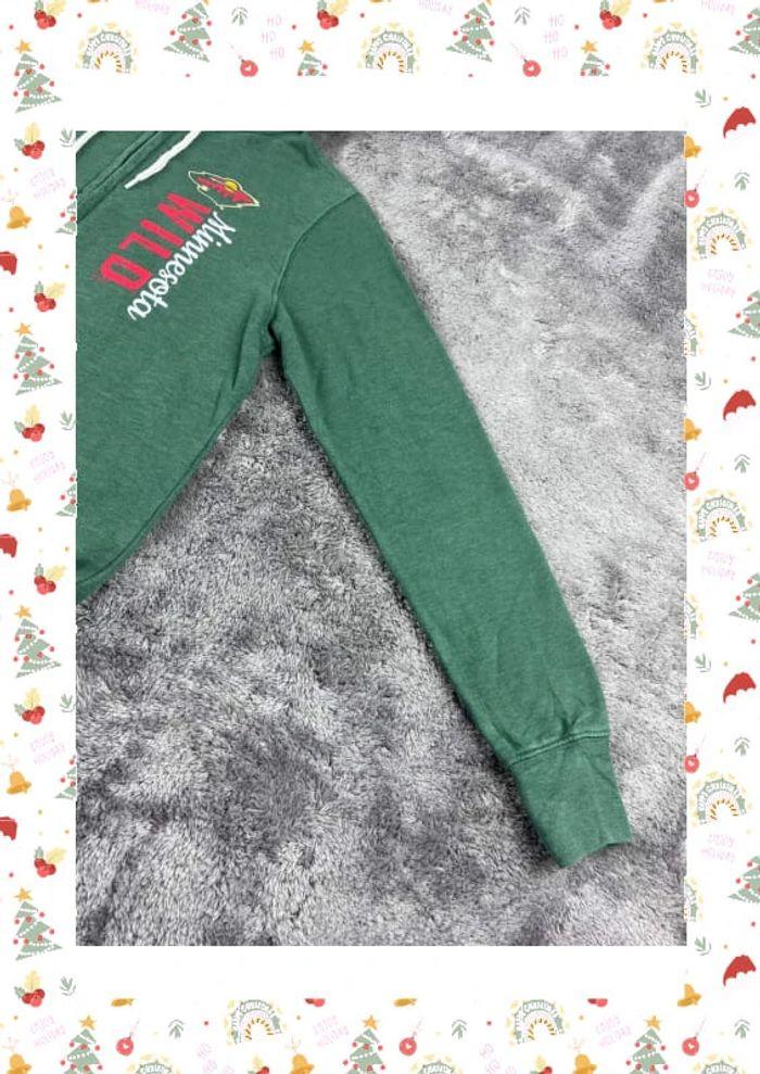 👕 Sweat à capuche Veste University Rare Vintage y2k 90s 2000s Minnesota Wild Vert Taille S 👕 - photo numéro 10