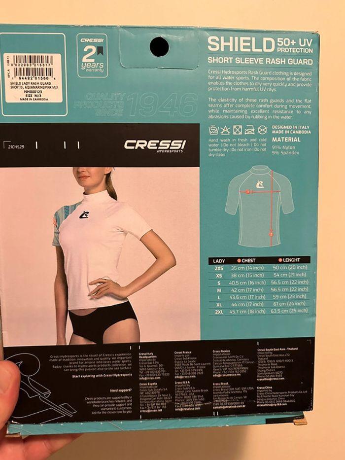 Cressi Shield Lady Rash Guard Short/SL - Rashguard à Manches Courtes - photo numéro 3