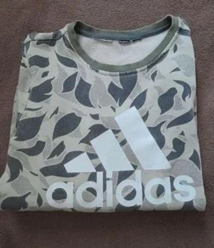 Pull col rond de Marque Adidas- Taille 11-12ans - photo numéro 2