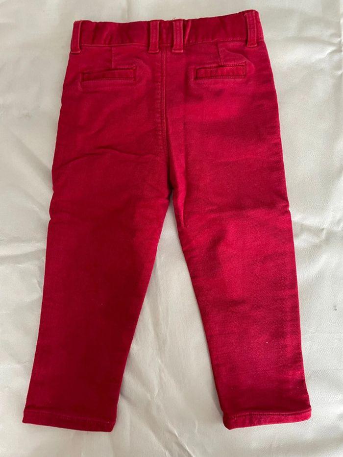 Pantalon velours rouge 23 mois - photo numéro 2