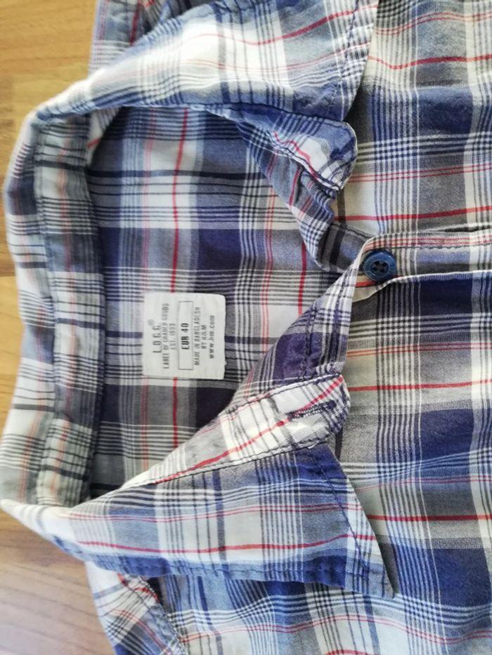 Chemise à carreaux bleu 40 - photo numéro 8