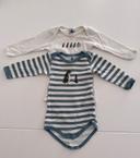 Lot de 2 bodies petit bateau