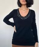 Pull noir la fée maraboutée taille M