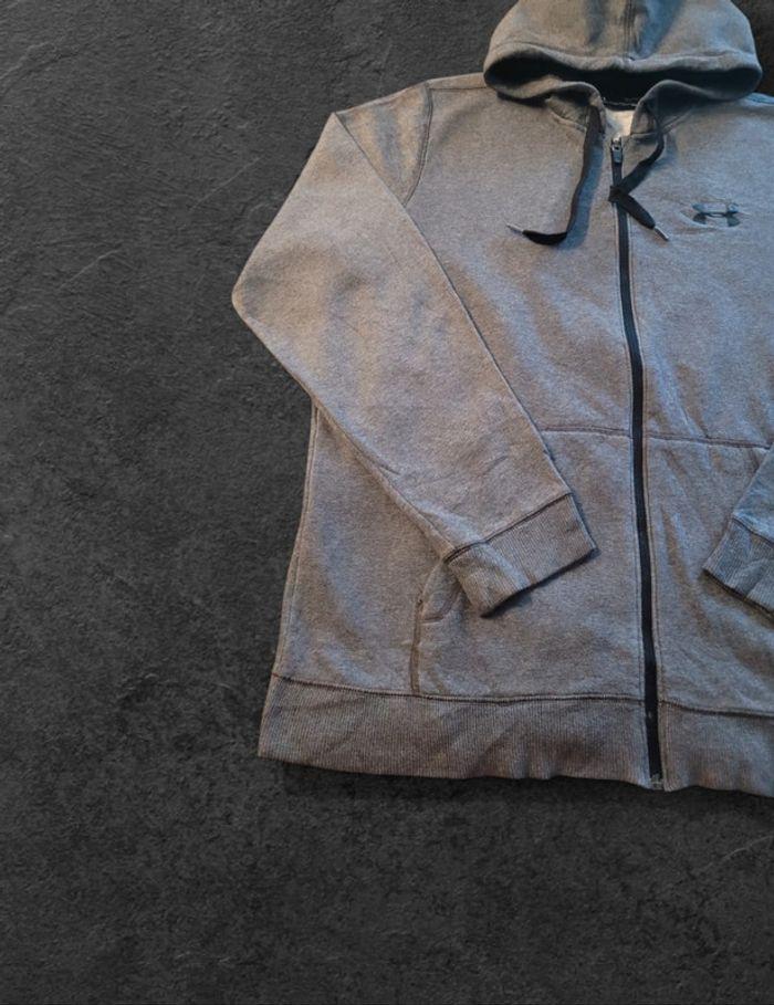 Veste zip Gris Under Armour Taille XL Logo Thermocollant - photo numéro 4