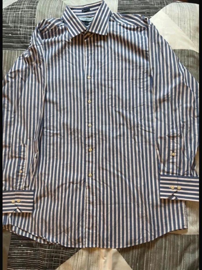 Chemise à rayures tommy hilfiger taille L - photo numéro 2