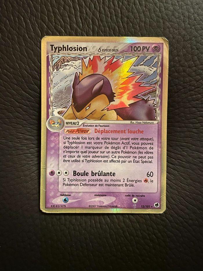 Carte Pokémon Typhlosion Espèces Delta EX Île des Dragons 12/101 - photo numéro 1