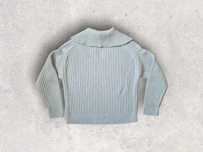 Pull Ba&sh modèle Cauis taille 1 ou 36 vert d'eau laine et cachemire made in Italie - photo numéro 3