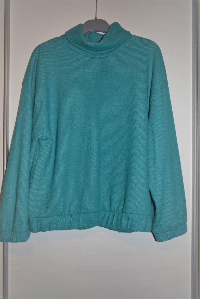 pull turquoise T38/40 - photo numéro 1