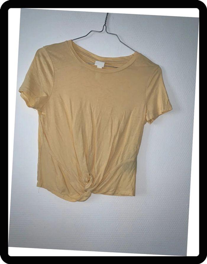 T-shirt jaune femme taille 34 - photo numéro 1