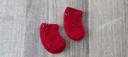 Chaussette rouge pour bébé taille 1 mois