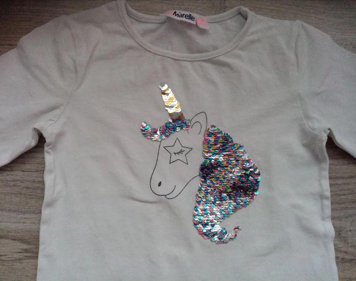 🦄 Tee shirt licorne sequins magiques 🦄 - photo numéro 2