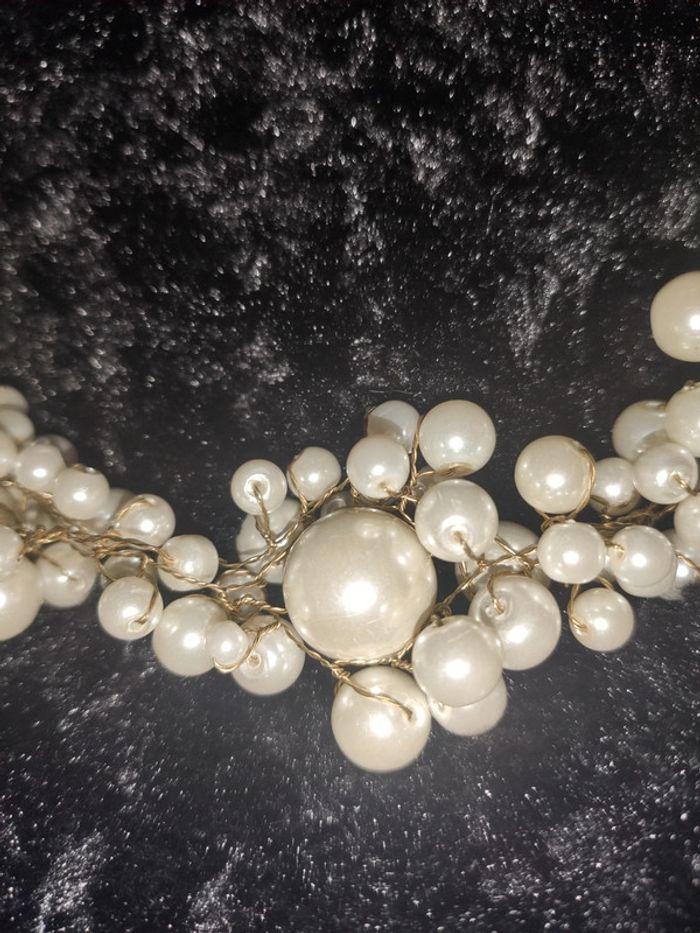 Collier perles blanches - photo numéro 2