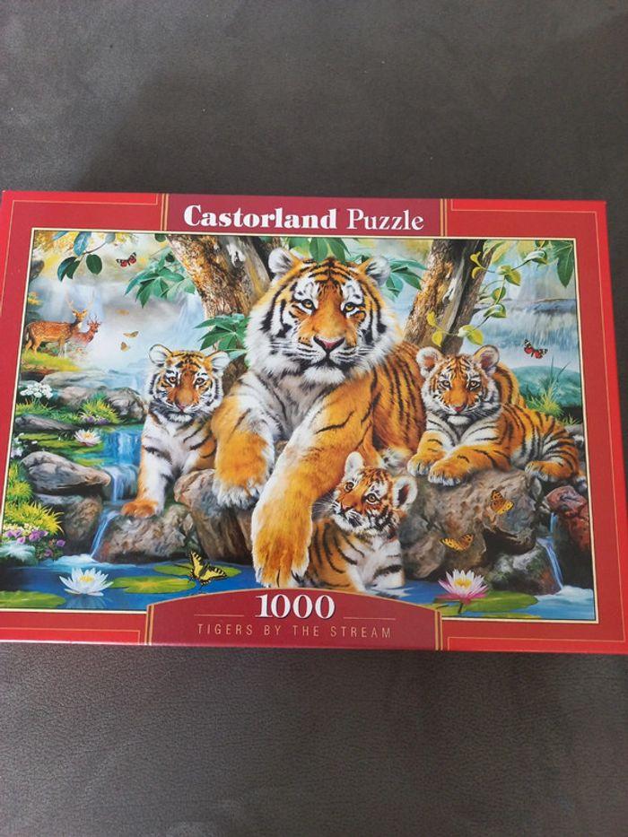 Puzzle 1000 pièces castorland tigres - photo numéro 1