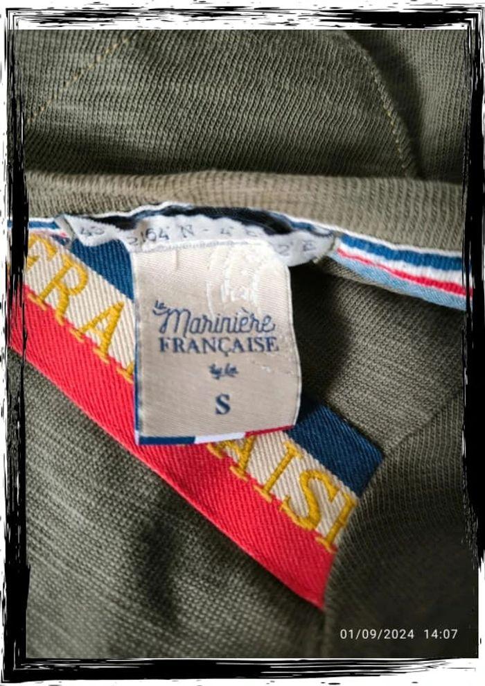 Tee shirt manches longues  vert kaki La Marinière  Française - photo numéro 7