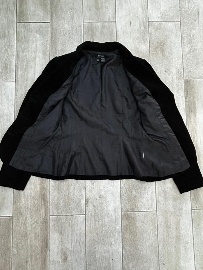 Veste velours noire Zara S - photo numéro 2