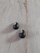 Boucles d'oreilles gouttes d'eau noires