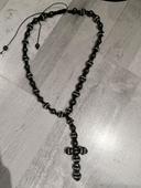 Collier Shamballa croix 📿