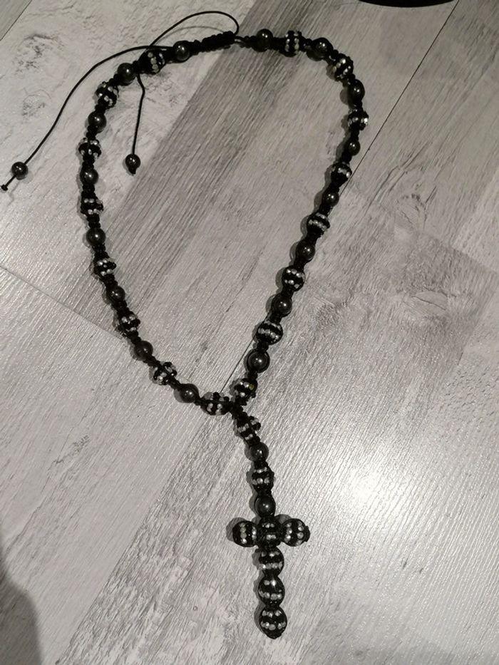 Collier Shamballa croix 📿 - photo numéro 1