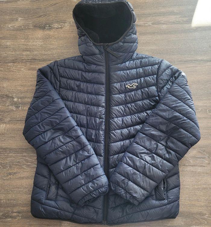 Doudoune Puffer Collection Hollister Marine Taille S - photo numéro 1