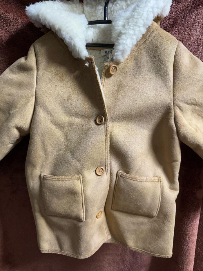 Manteau mixte en daim à capuche - photo numéro 5