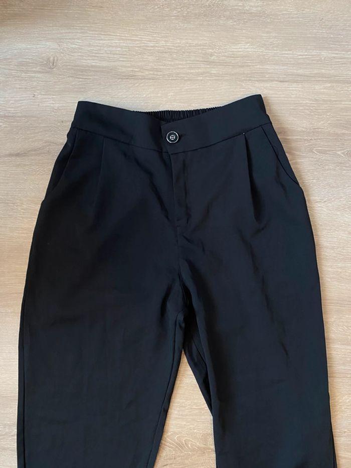 Pantalon chino avec élastique noir taille S / 36 - photo numéro 4