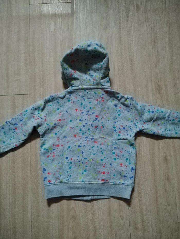 Sweat à capuche zippé 2 ans / 24 mois - photo numéro 3