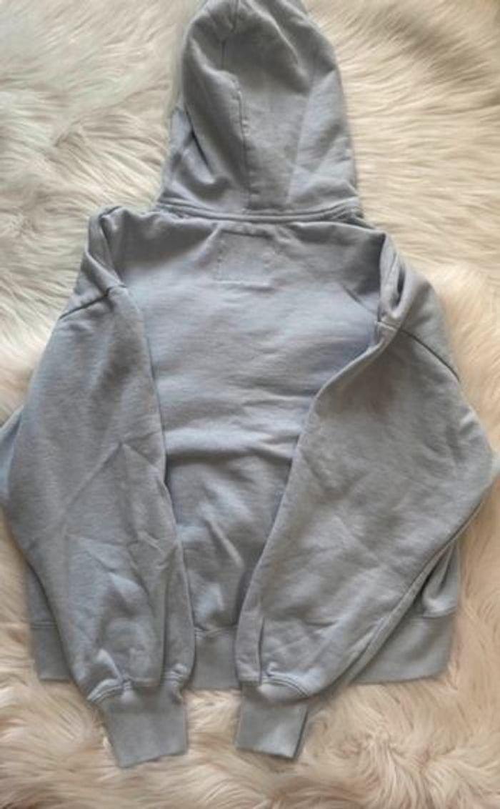 Pull Hollister à capuche bleu clair taille S/36 - photo numéro 6